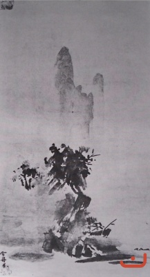 Сэссю. Пейзаж в стиле Хабоку