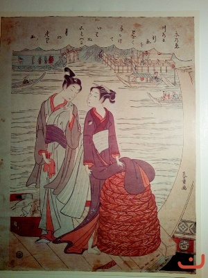 Шиба Кокан Харушиге 1738-1818г . По реке.